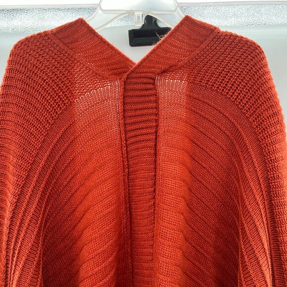 Easel Women's Knit Open Front Cardigan Burnt Orange Size M/L Long Sleeve - Picture 6 of 9